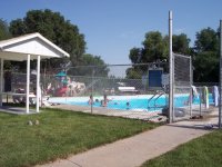 On the same block as the City Park where there is FREE swimming during the summer.